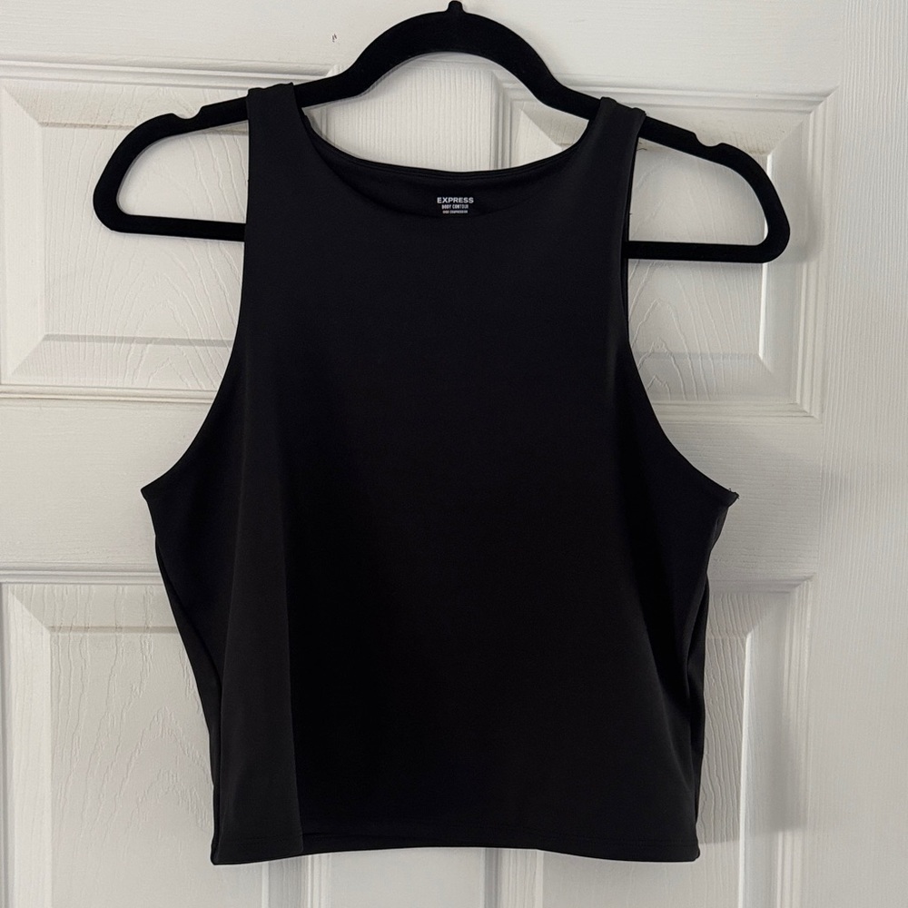Express Body Contour Black Tank Top